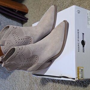 Marc Fisher Light Natural Ankle Boots